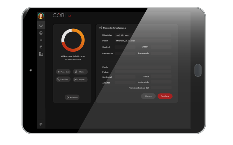 COBI.time Manuelle Zeiterfassung | ANG