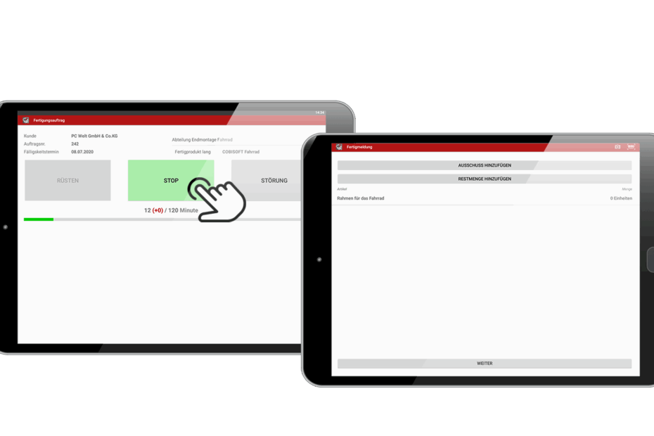 COBIppc Produktion Starten | ANG