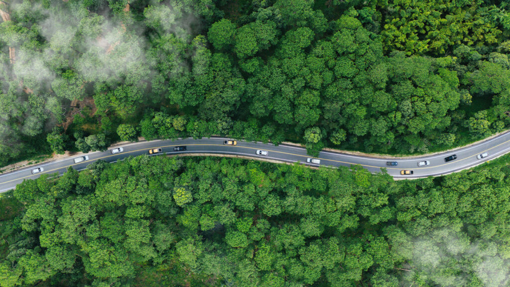 Environmental friendly travel. Sustainable transportation and green logistic to Net zero carbon emission for Save earth | ANG