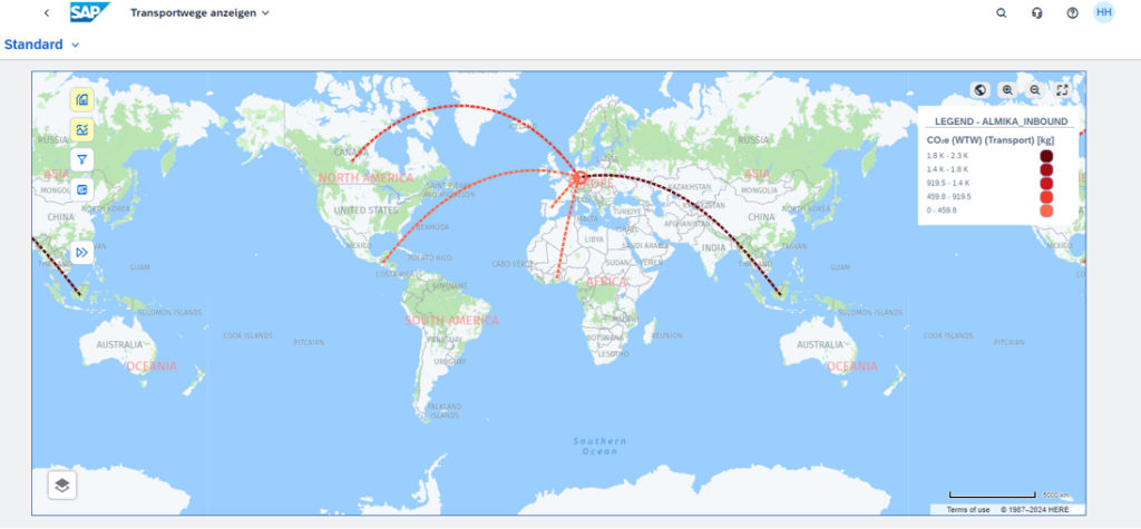SAP Footprint Management Transportwege | ANG