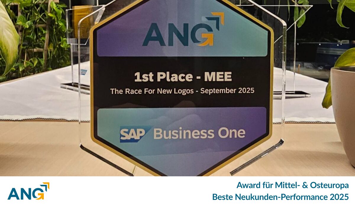 1. Platz im Race for New Logos der SAP – MEE