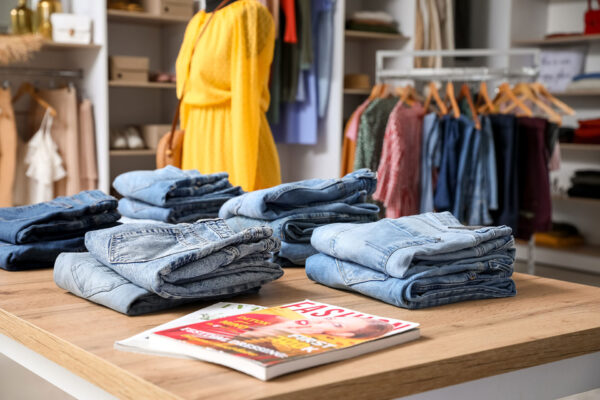 SAP-Customer-Checkout---Table-with-stylish-jeans-pants-in-modern-store